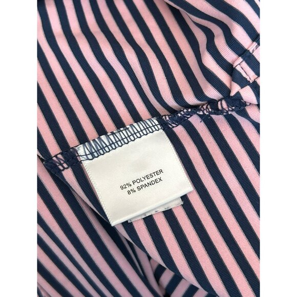 Peter Millar Summer Comfort Pink Blue Short Sleeve Performance Polo XL Golf - Picture 5 of 6